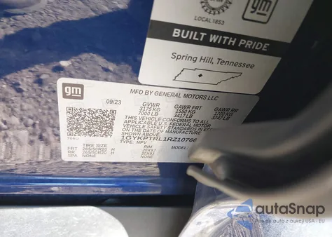 2024 Cadillac Lyriq Sport W/1Sf from USA, damaged, VIN 1GYKPTRL1RZ107662